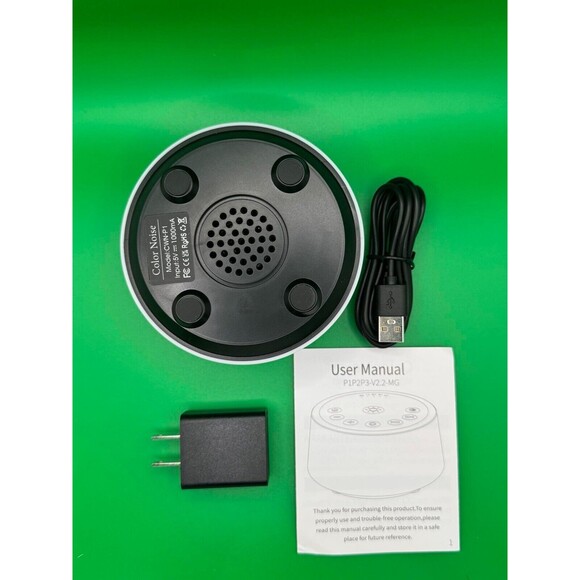 Color Noise Sound Machine w/ 10 Colors, 25 Sounds, Adjustable Volume, Timer - Picture 2 of 3